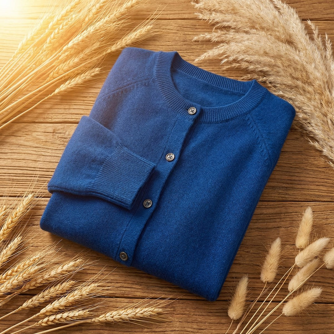 Merivelle | Women's Merino Wool Cardigan – Elegant Long Sleeve Knitted Jumper 3