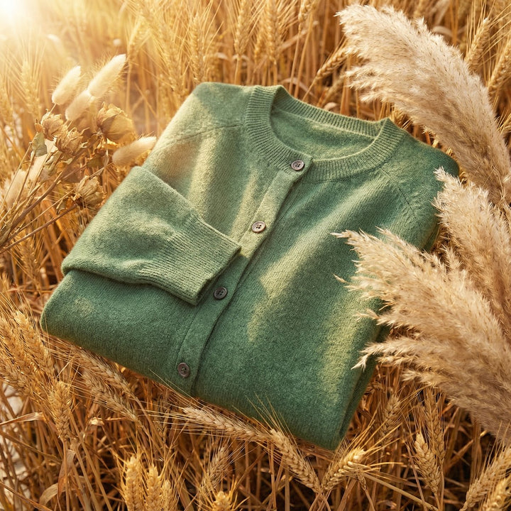 Merivelle | Women's Merino Wool Cardigan – Elegant Long Sleeve Knitted Jumper 4