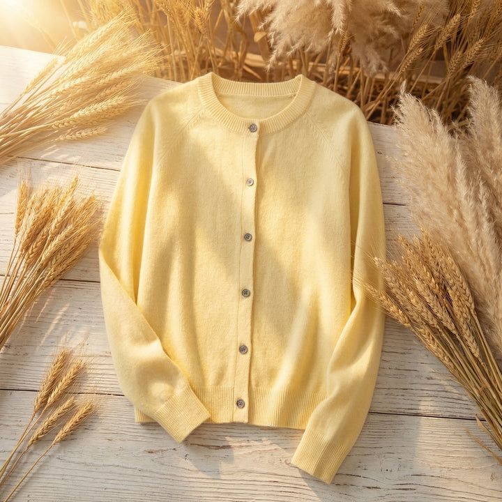 Merivelle | Women's Merino Wool Cardigan – Elegant Long Sleeve Knitted Jumper 6