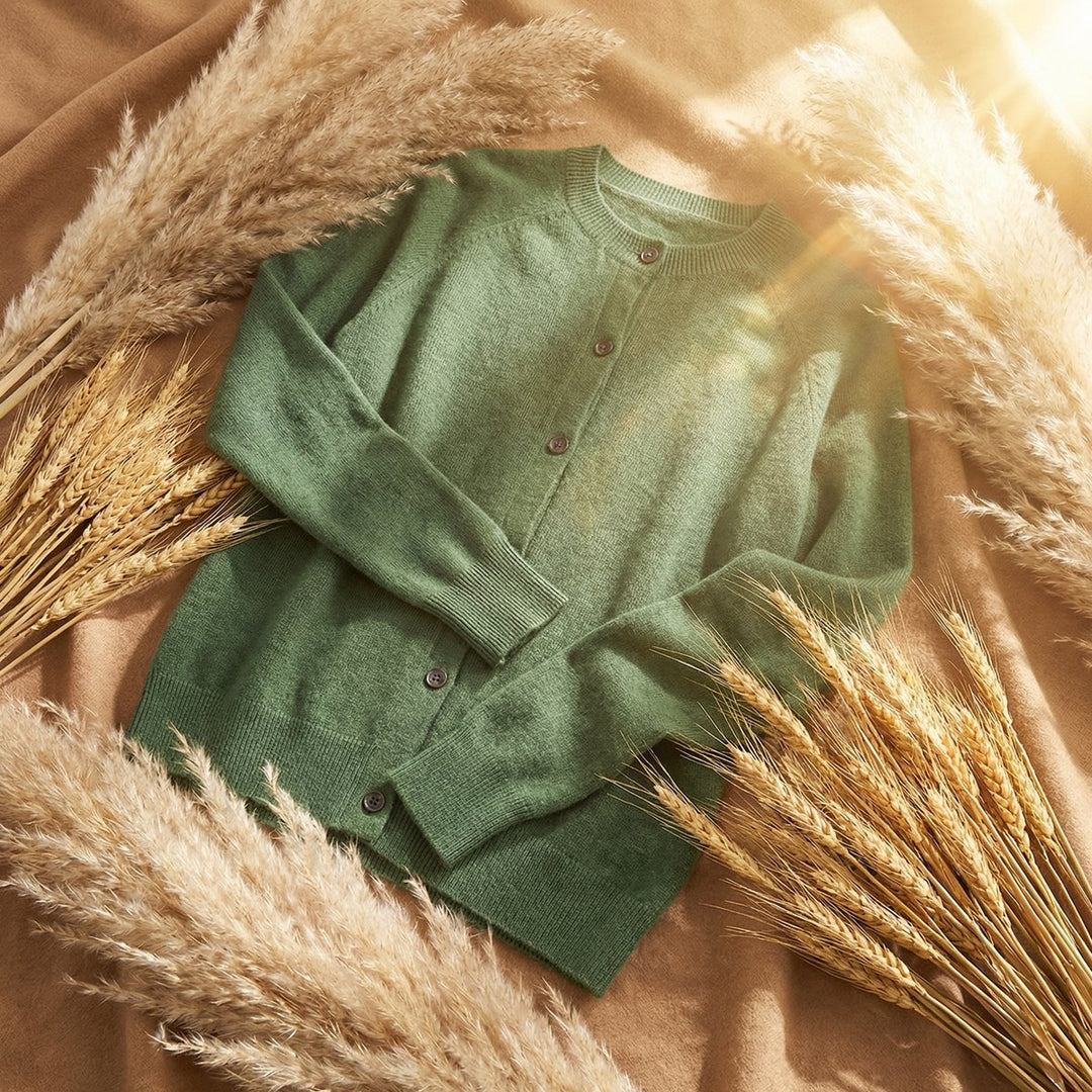 Merivelle | Women's Merino Wool Cardigan – Elegant Long Sleeve Knitted Jumper 7
