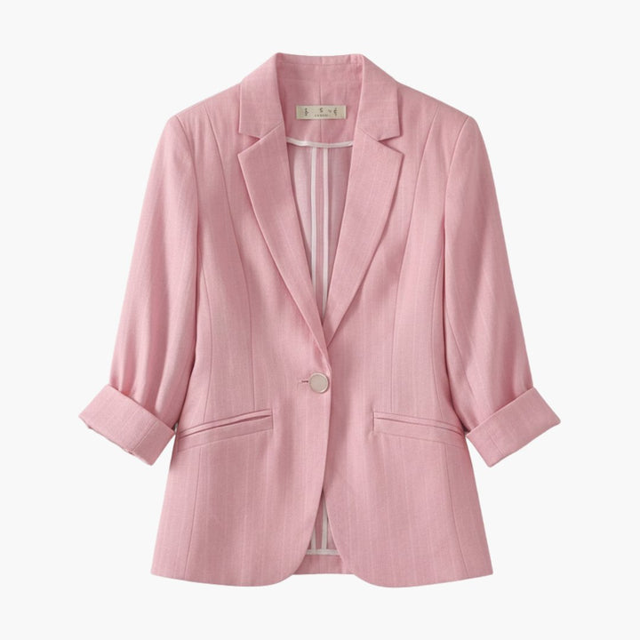 Linavora | Women’s Lightweight Linen-Blend Blazer