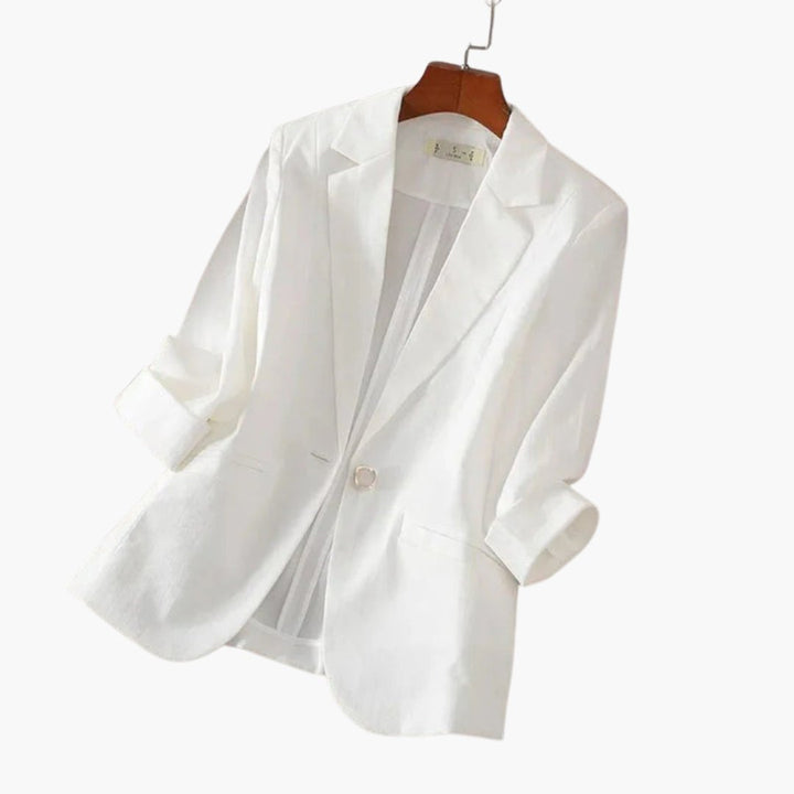Linavora | Women’s Lightweight Linen-Blend Blazer