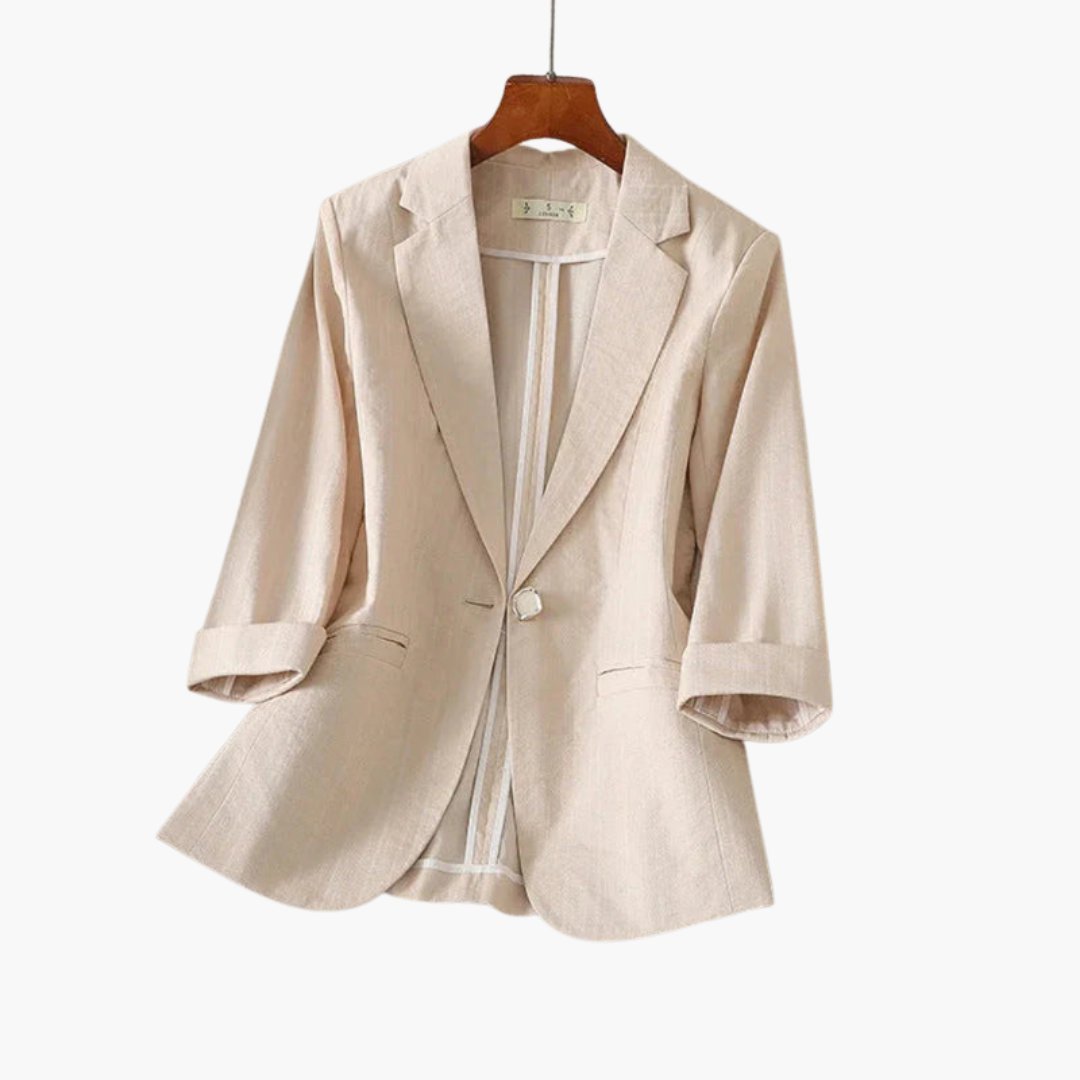 Linavora | Women’s Lightweight Linen-Blend Blazer