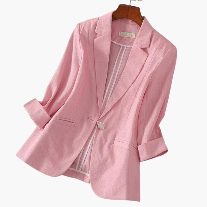 Linavora | Women’s Lightweight Linen-Blend Blazer