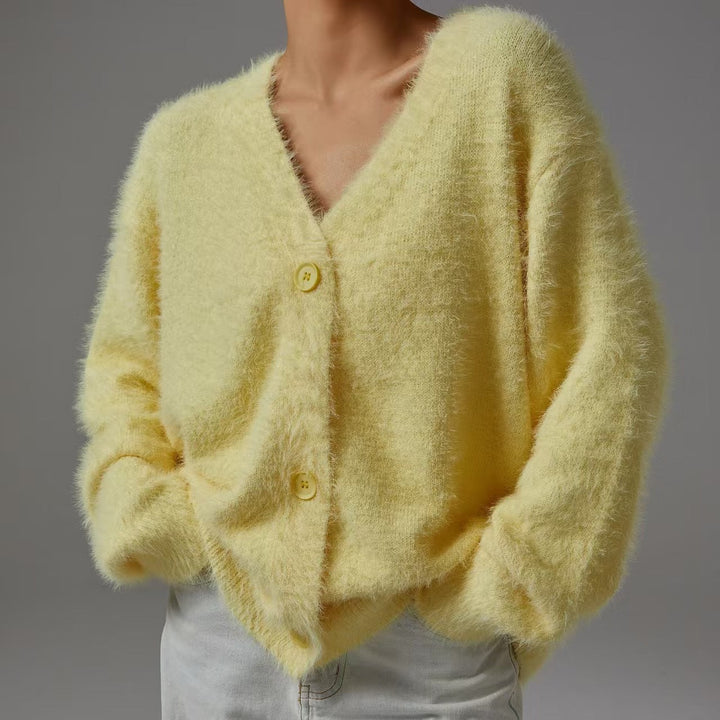 Casmielle | Women's Luxury Oversized Cashmere Cardigan 8